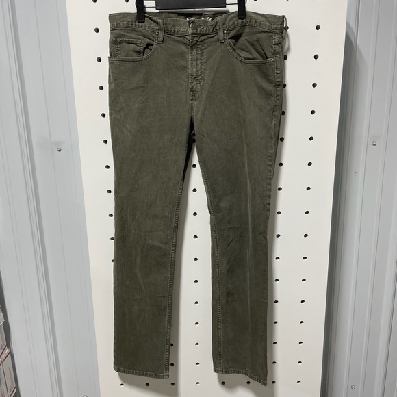 Flag & Anthem Nashville Straight Olive Jeans Size 36/34 - Picture 1 of 5